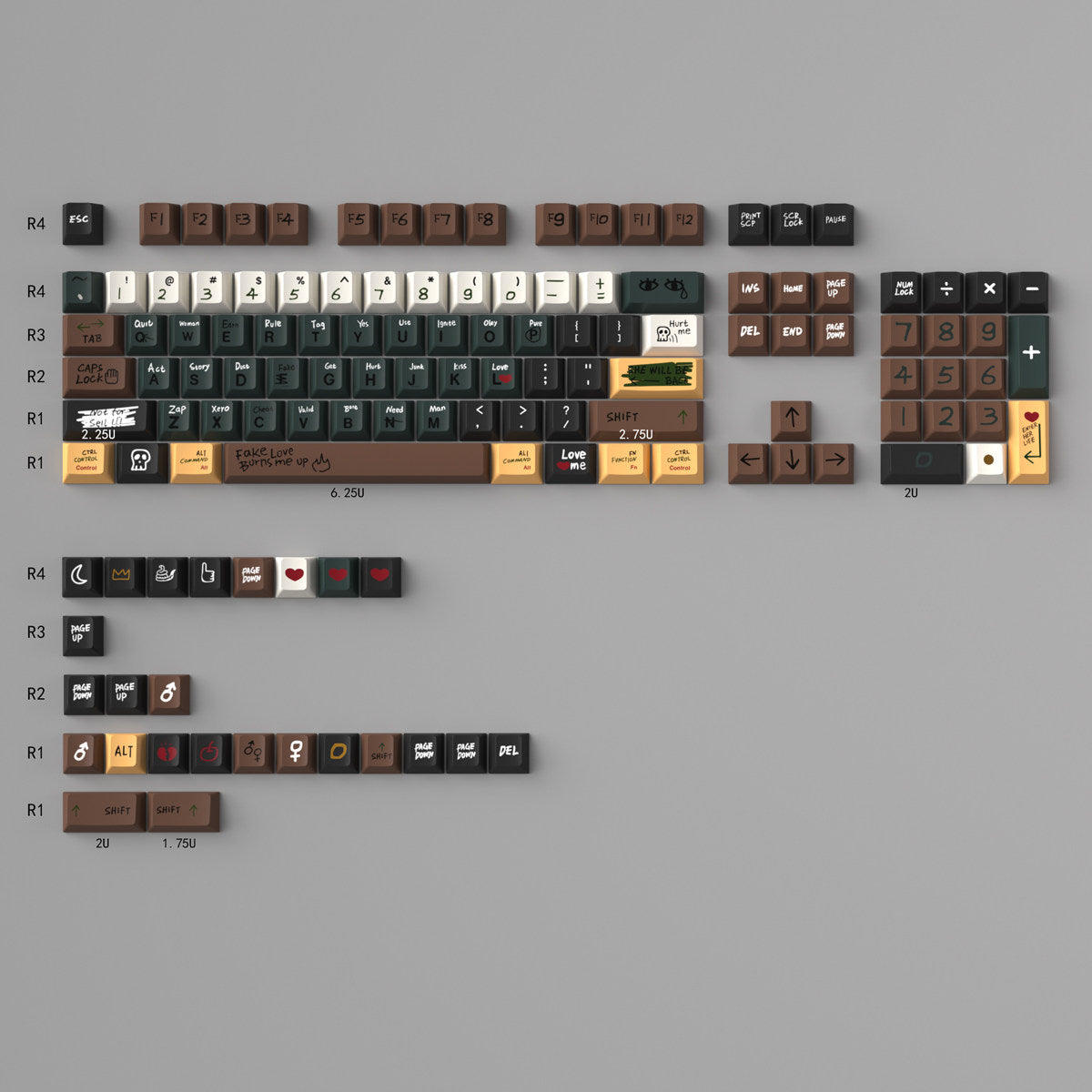 Love Story Keycaps - Diykeycap