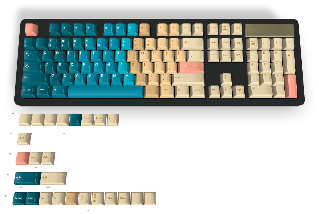 Benutzerdefinierte Tastenkappe Nr. 18