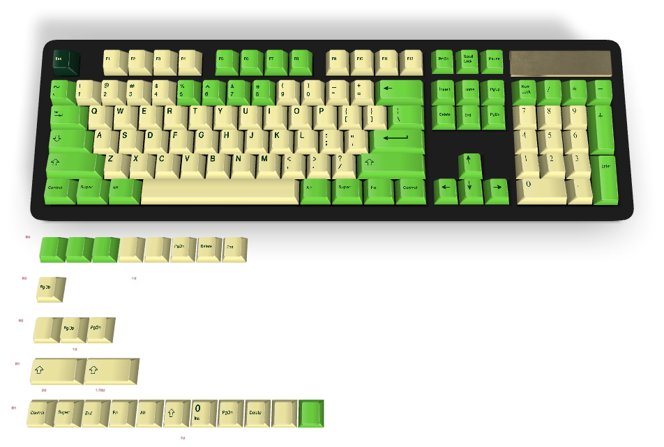 カスタムキーキャップ #3437