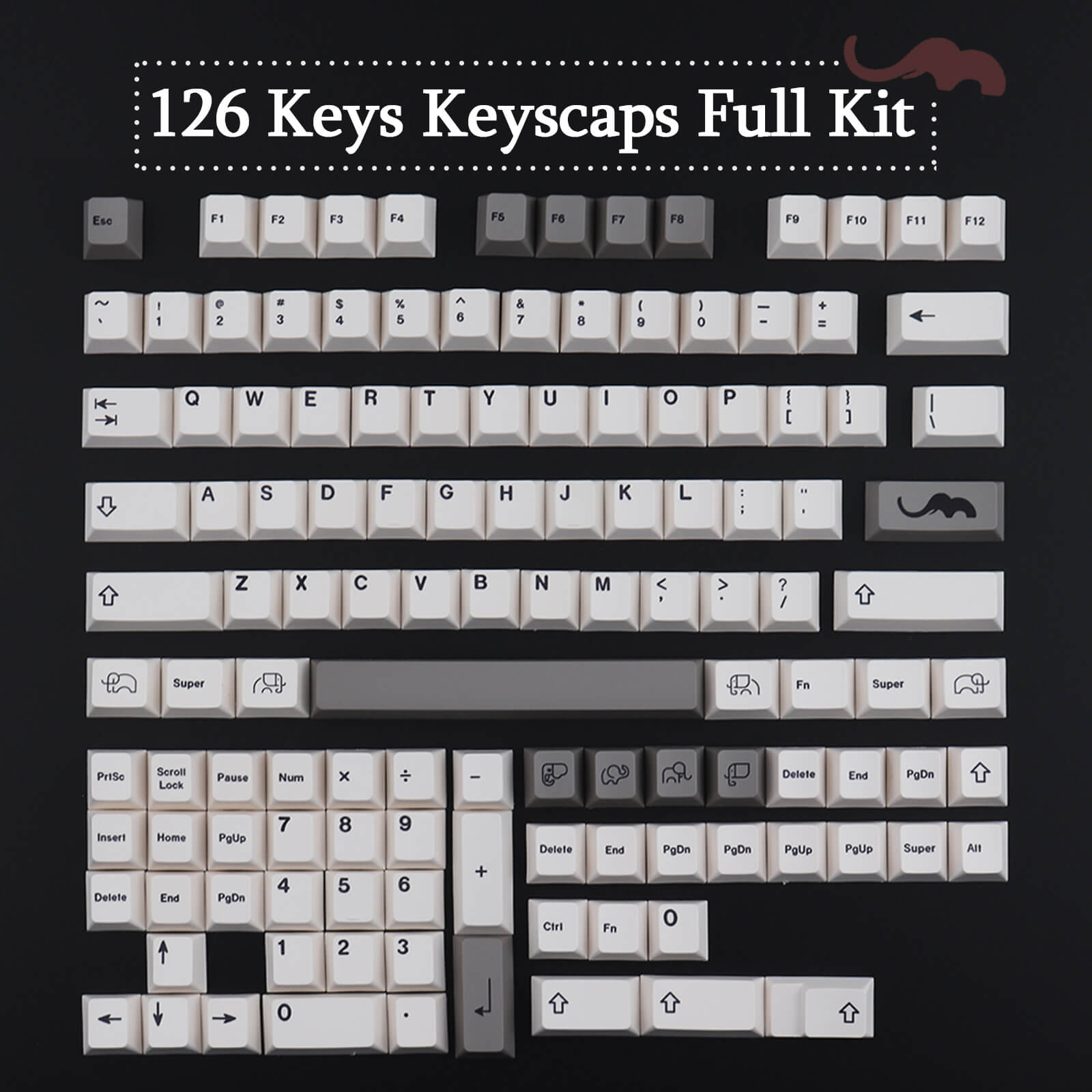 Elephant Keycaps Set - Diykeycap