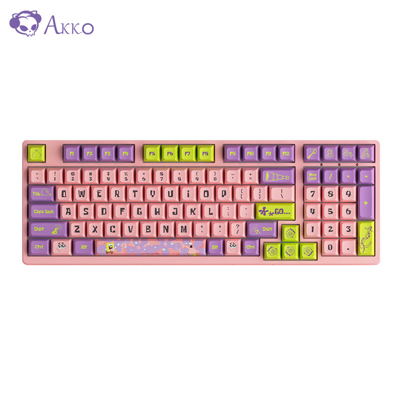 Akko SpongeBob Keyboard/Keycaps - Diykeycap