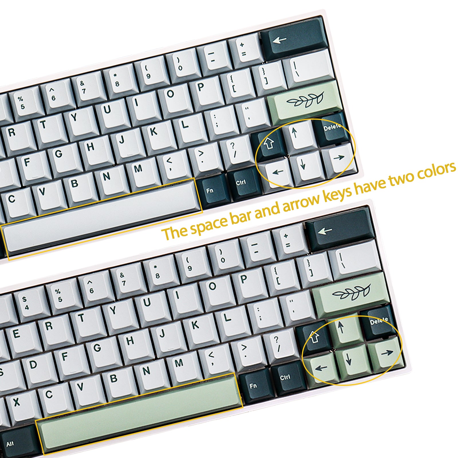 Botanical(Grass green) Keycaps Set - Diykeycap
