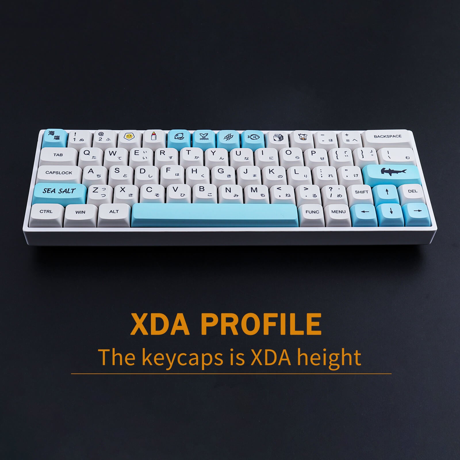 129 Keys Sea salt keycap - Diykeycap