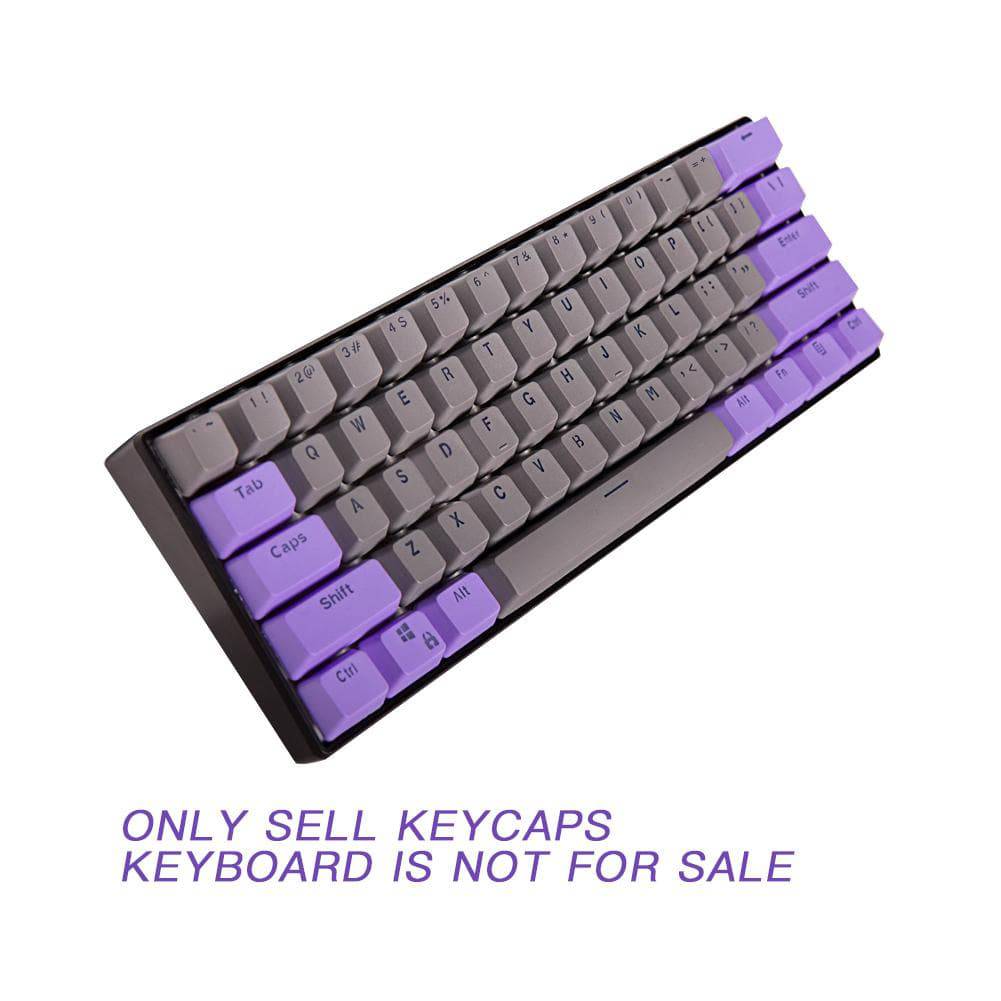 Ducky One 2 Mini Keycaps Backlight Gray and purple keycaps - Diykeycap