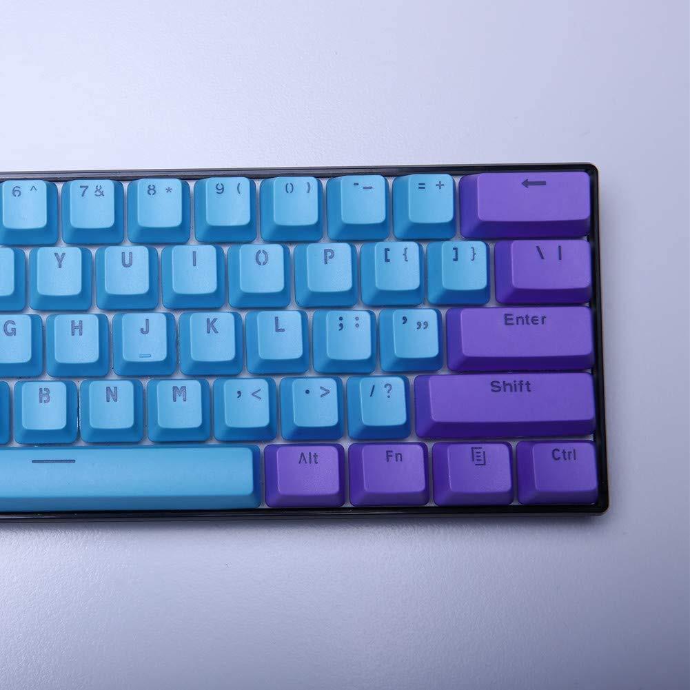 Blue purple with keycaps - Diykeycap