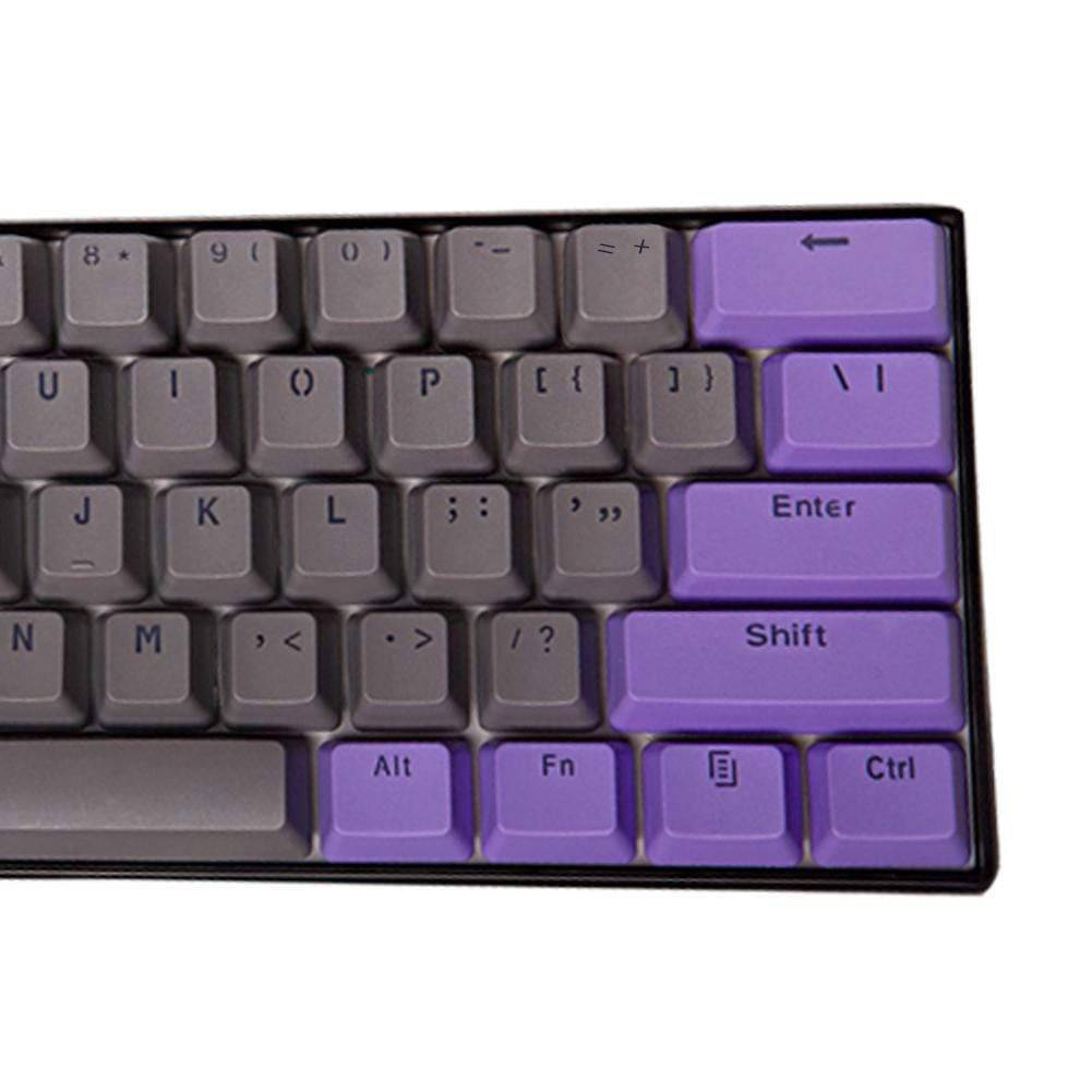 Ducky One 2 Mini Keycaps Backlight Gray and purple keycaps - Diykeycap
