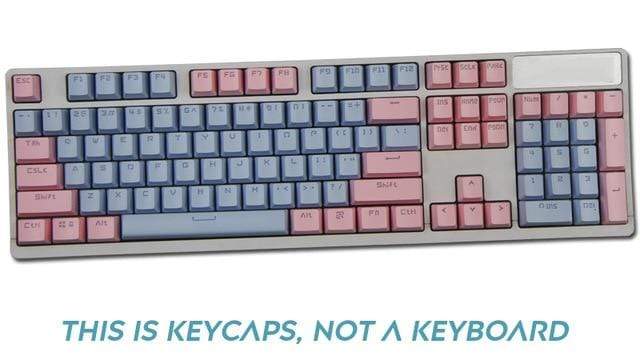 Cherry Vlossom Theme Top Printed 104 Key Keycaps Keys Caps Set for Mechanical Keyboard for Gaming Mechanical Keyboard - Diykeycap