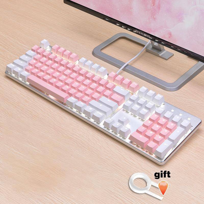 Cherry Vlossom Theme Top Printed 104 Key Keycaps Keys Caps Set for Mechanical Keyboard for Gaming Mechanical Keyboard - Diykeycap