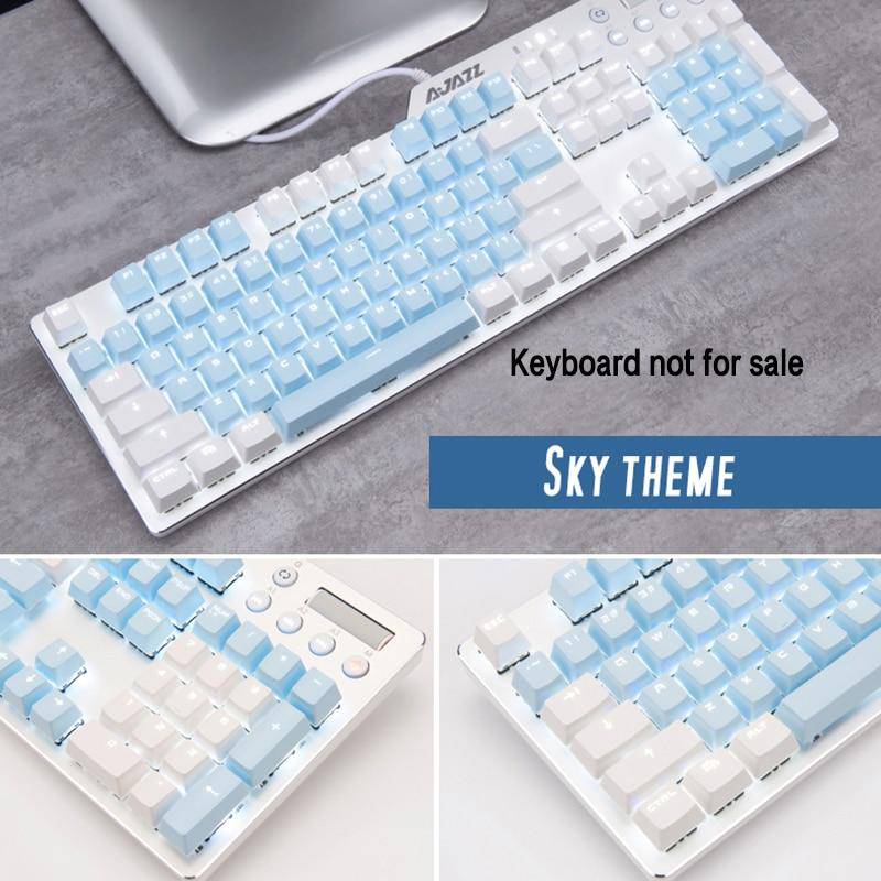 Cherry Vlossom Theme Top Printed 104 Key Keycaps Keys Caps Set for Mechanical Keyboard for Gaming Mechanical Keyboard - Diykeycap