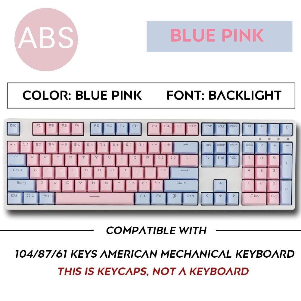 Cherry Vlossom Theme Top Printed 104 Key Keycaps Keys Caps Set for Mechanical Keyboard for Gaming Mechanical Keyboard - Diykeycap