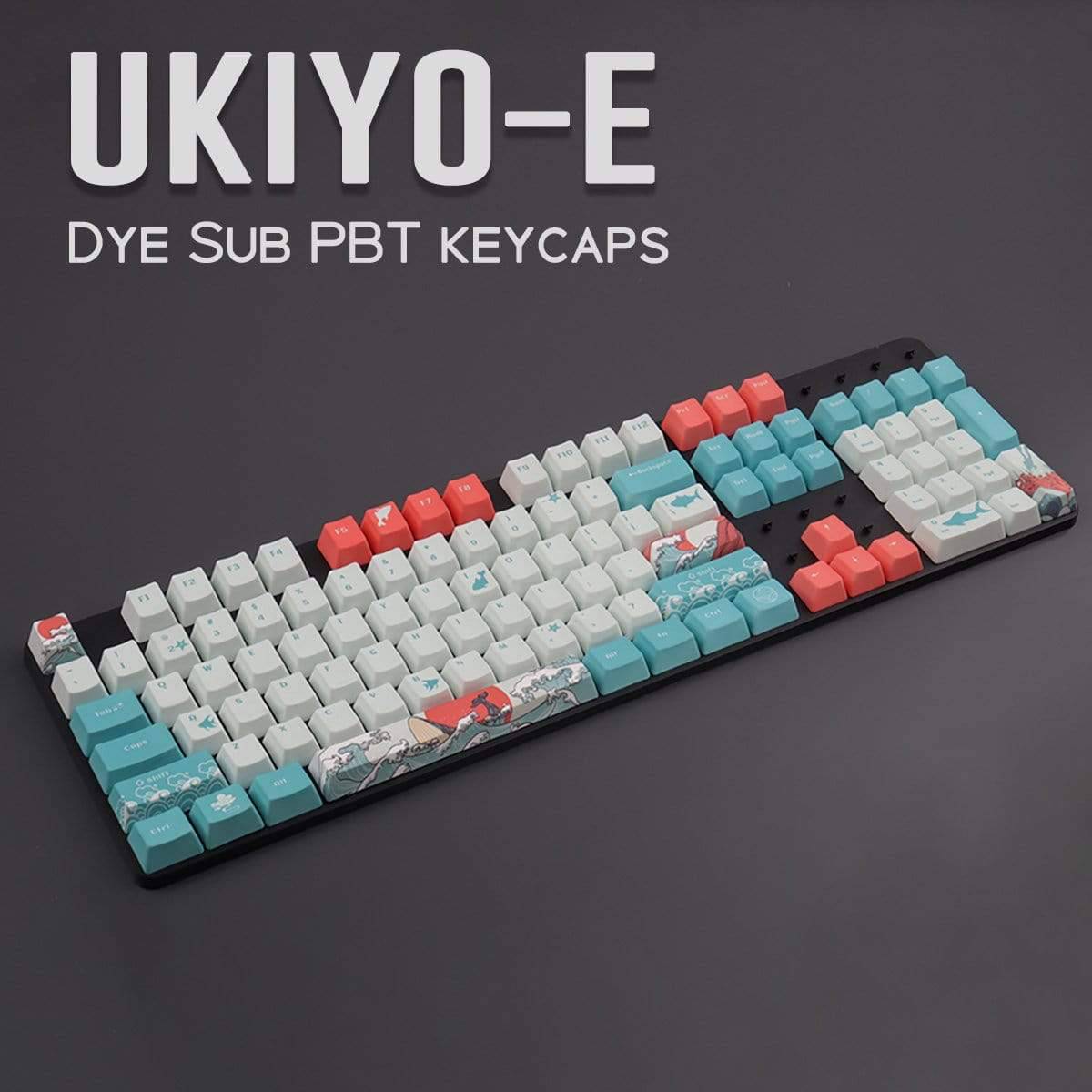OEM PBT Keycaps DYE Sublimation Japanese Ukiyo-e - Diykeycap
