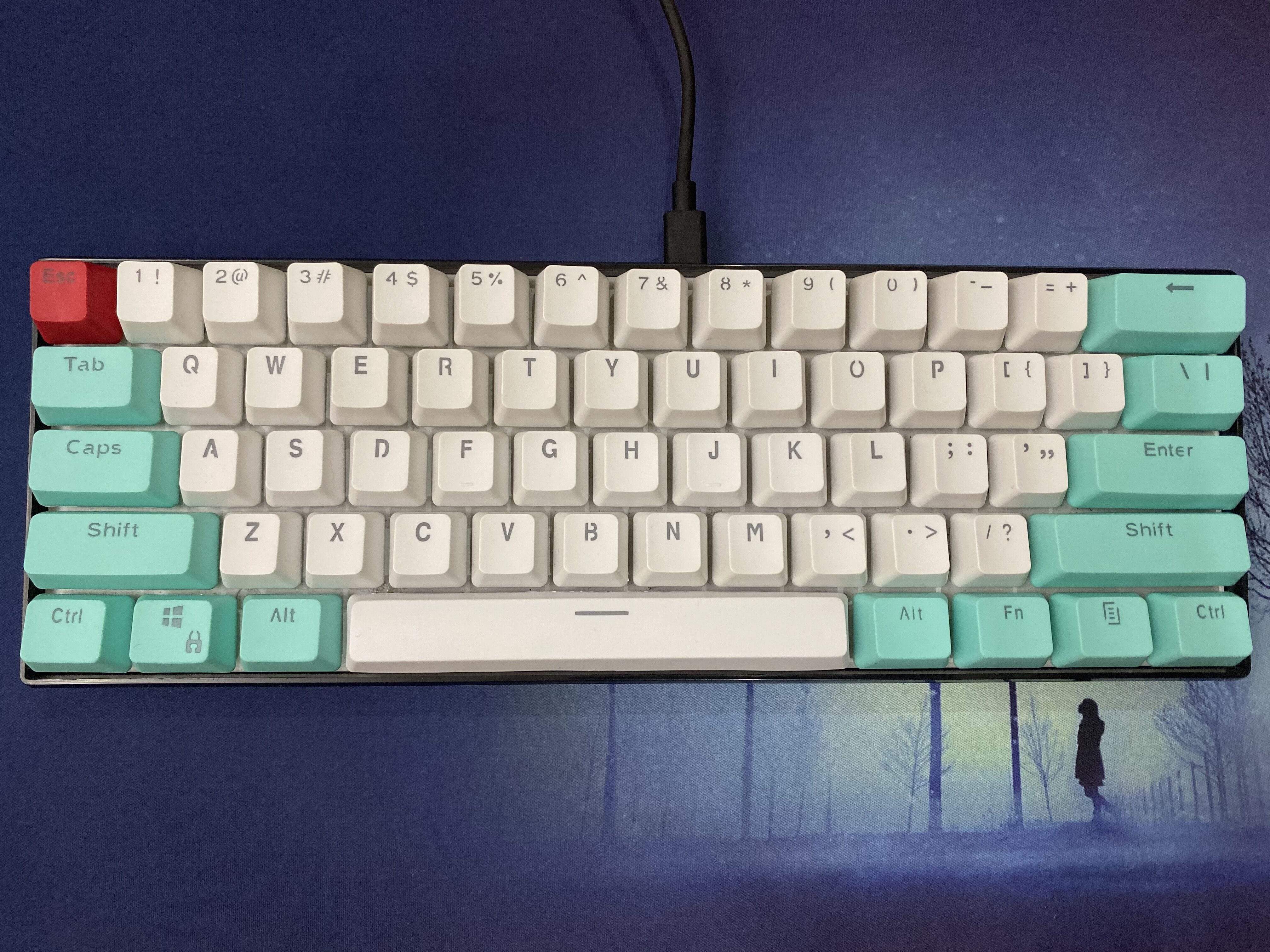 Mixed two-color backlight Keycap - Diykeycap