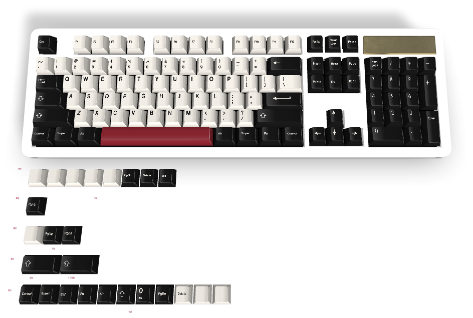 カスタムキーキャップ #3090