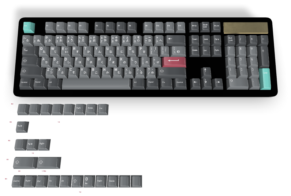 カスタムキーキャップ #731