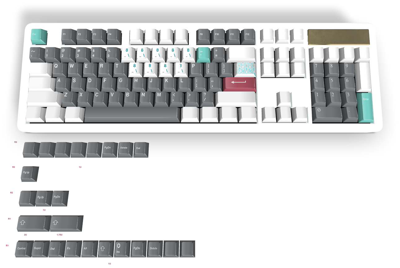 カスタムキーキャップ #887