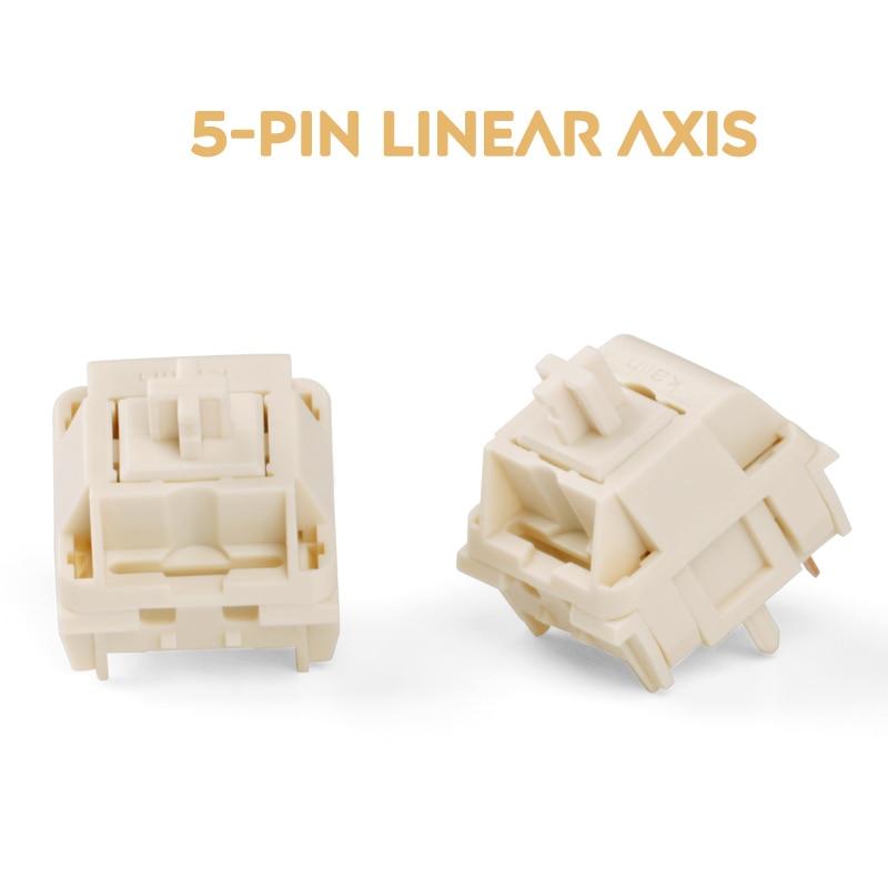 10 PCS Kailh Switch Novelkey Cream Linear Five-Pin Shaft Switches  Shaft Ice Cream Switchs For Mechanical Keyboard - Green Chow Shop