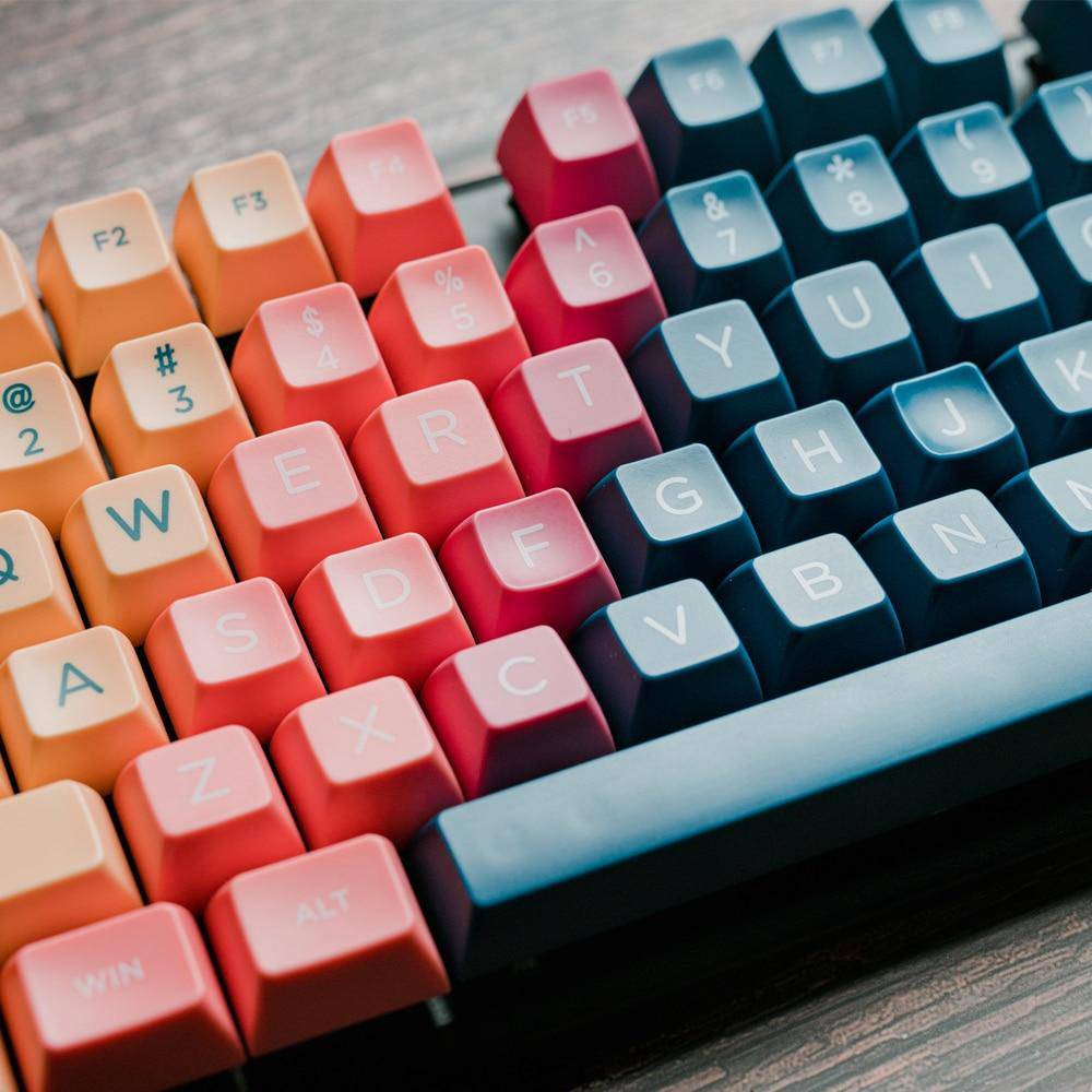 145/112 Key Double Shot SA Ball Cap Keycap Personalized Gradient Color Elf Keycap For Cherry MX Switch Mechanical Keyboard - Diykeycap