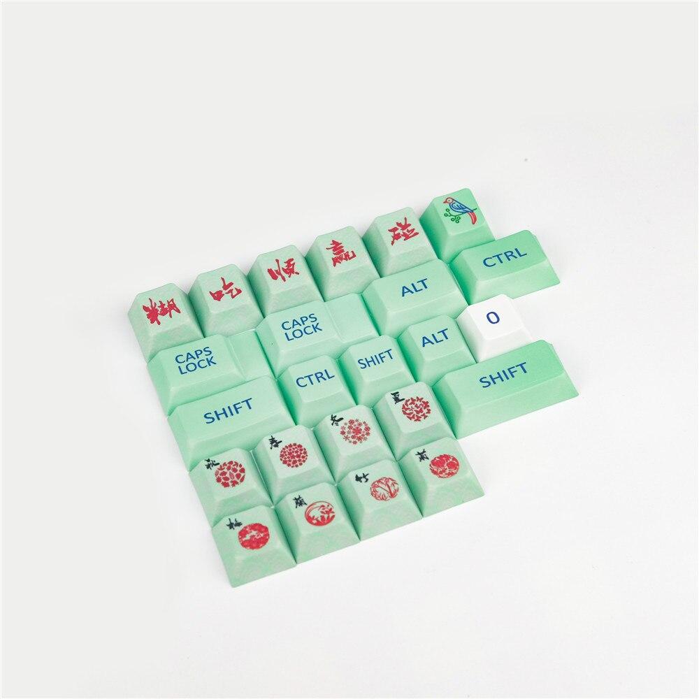 Finch God Mahjong Keycap Sparrow Cherry keycap - Diykeycap
