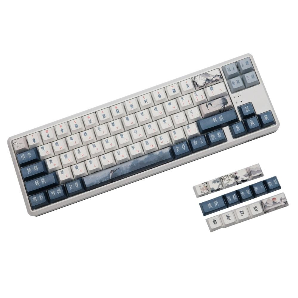 DSA Profile Red-Crowned Crane Keycaps - Diykeycap