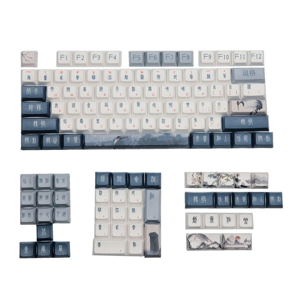 DSA Profile Red-Crowned Crane Keycaps - Diykeycap