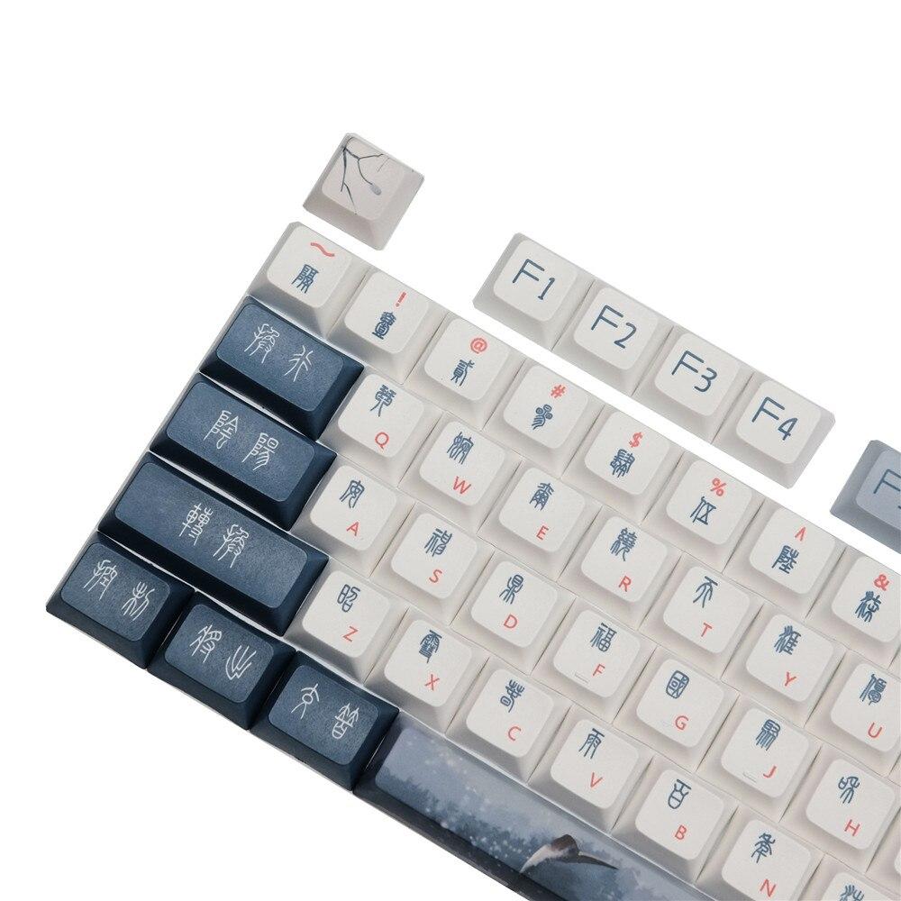 DSA Profile Red-Crowned Crane Keycaps - Diykeycap