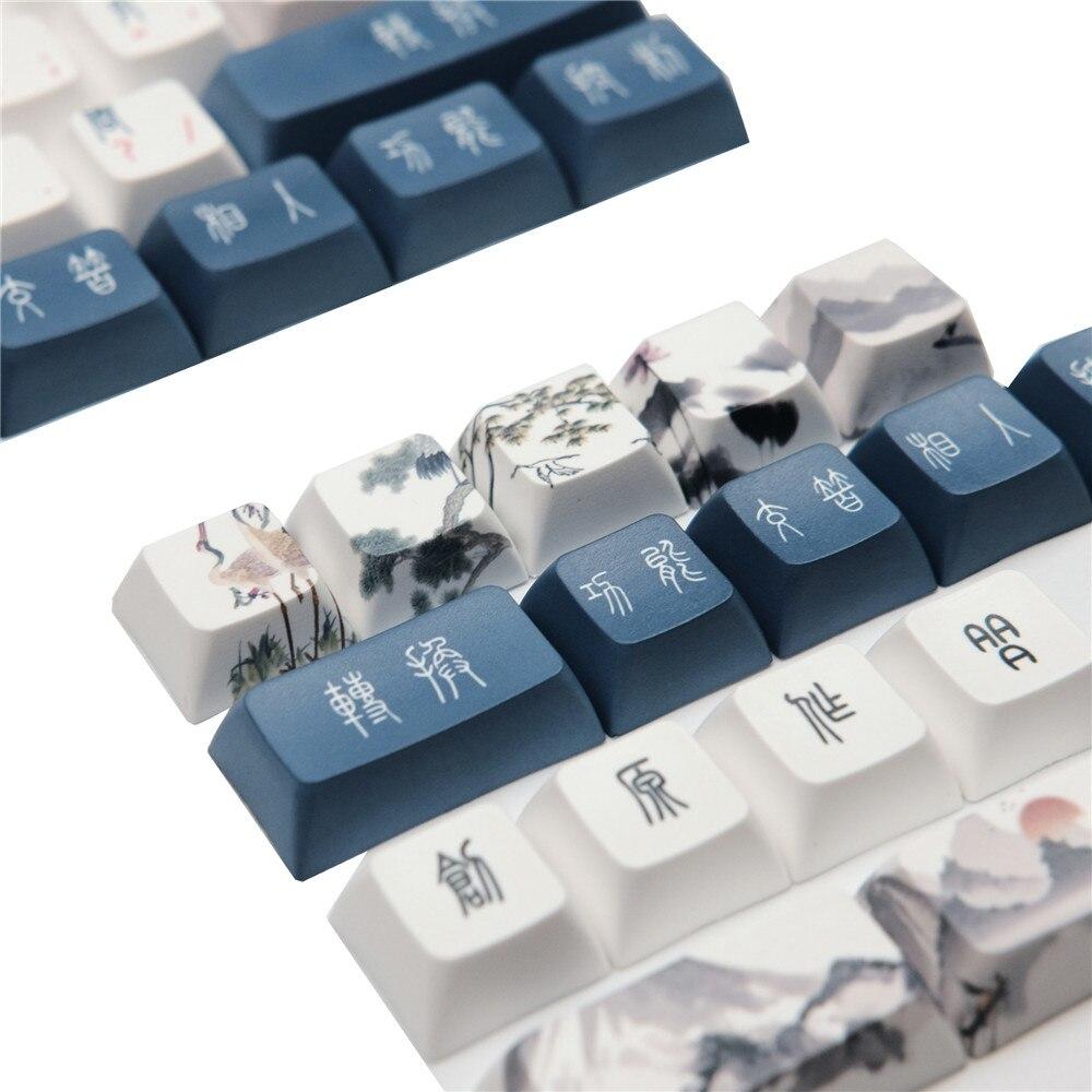DSA Profile Red-Crowned Crane Keycaps - Diykeycap