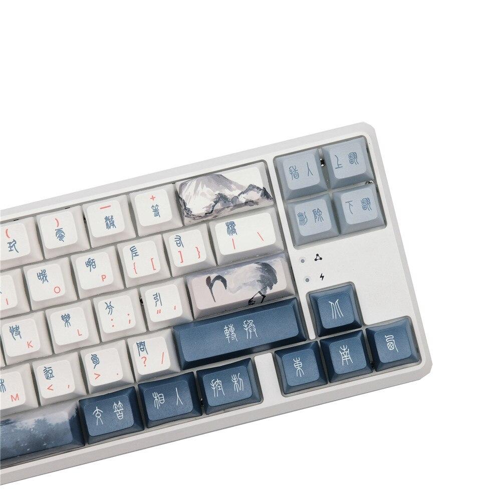 DSA Profile Red-Crowned Crane Keycaps - Diykeycap