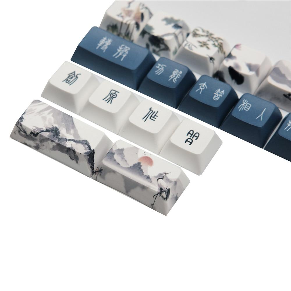 DSA Profile Red-Crowned Crane Keycaps - Diykeycap