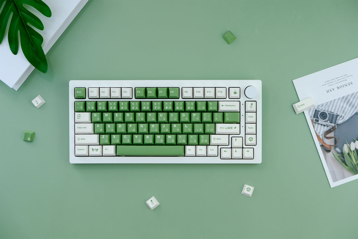 Matcha Cake Keycaps - Diykeycap