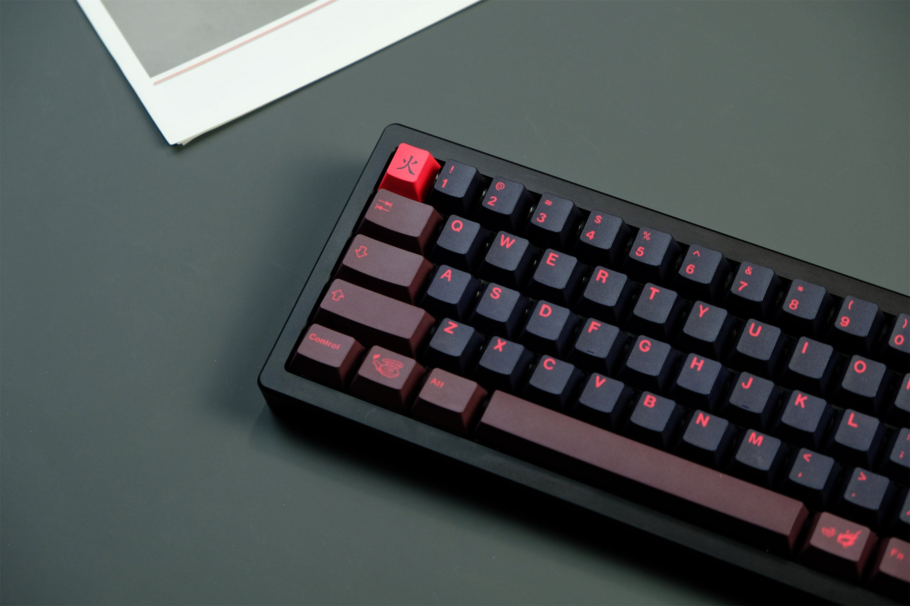 Red Dragon Theme Keycaps - Diykeycap