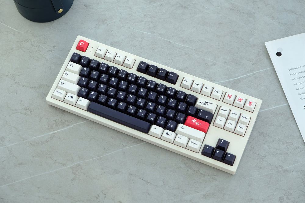 E Ink Key Cap Sumi-e Ink Painting Keycaps