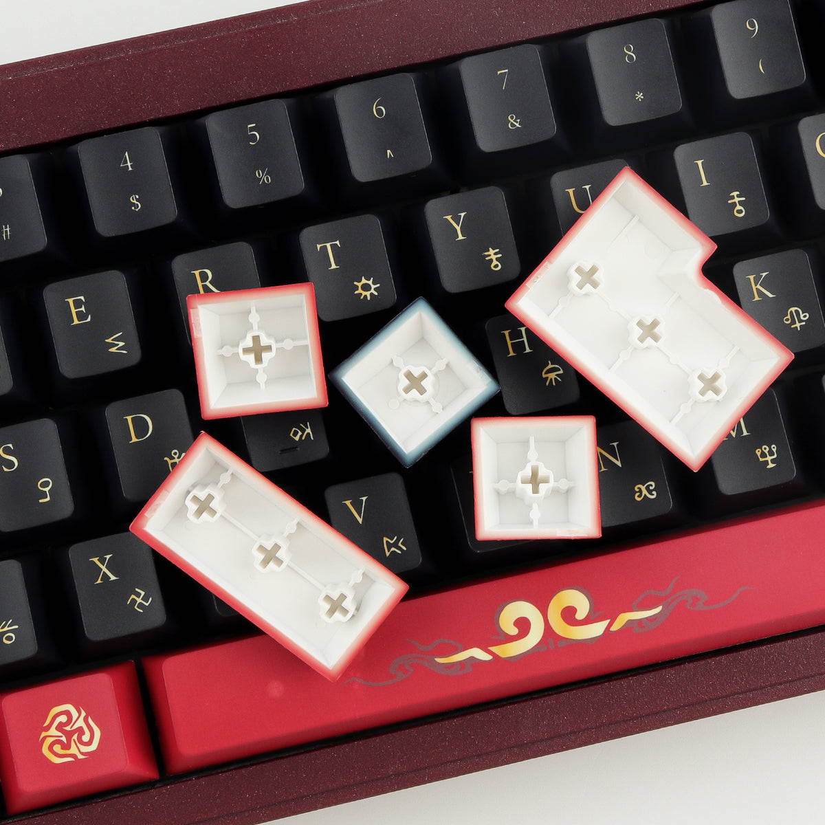Black Myth Wukong Keycaps: PBT Perfection for Wooting 80HE & 60HE Keyboards