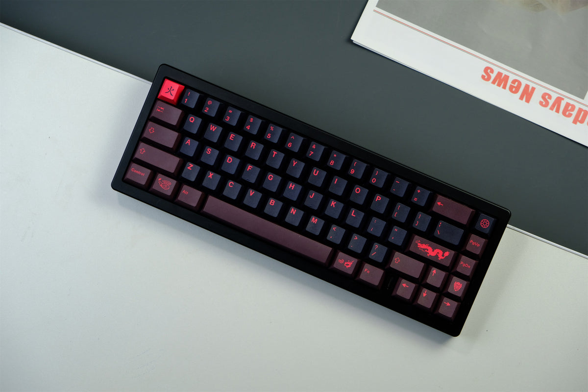 Red Dragon Theme Keycaps - Diykeycap