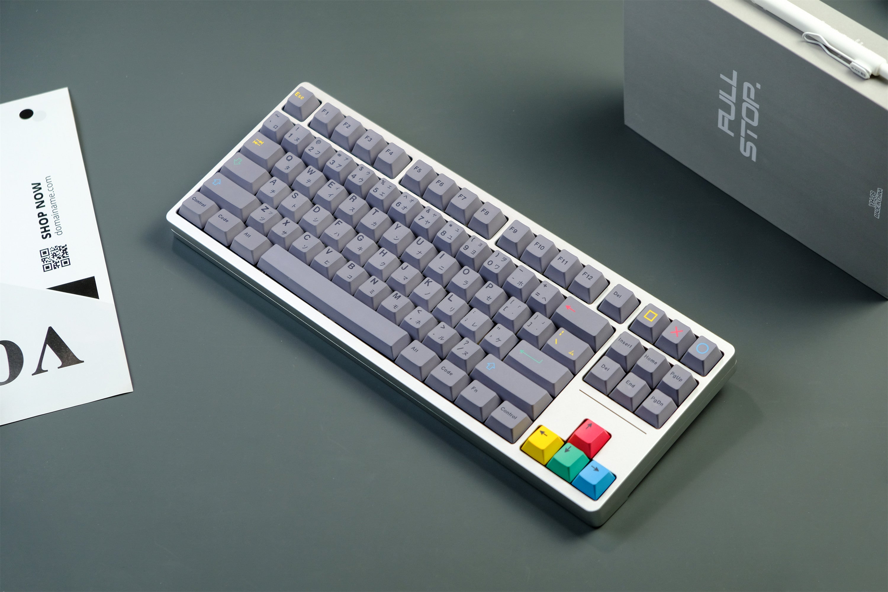 Geek Grey "Gamer's Realm" Keycaps - Diykeycap