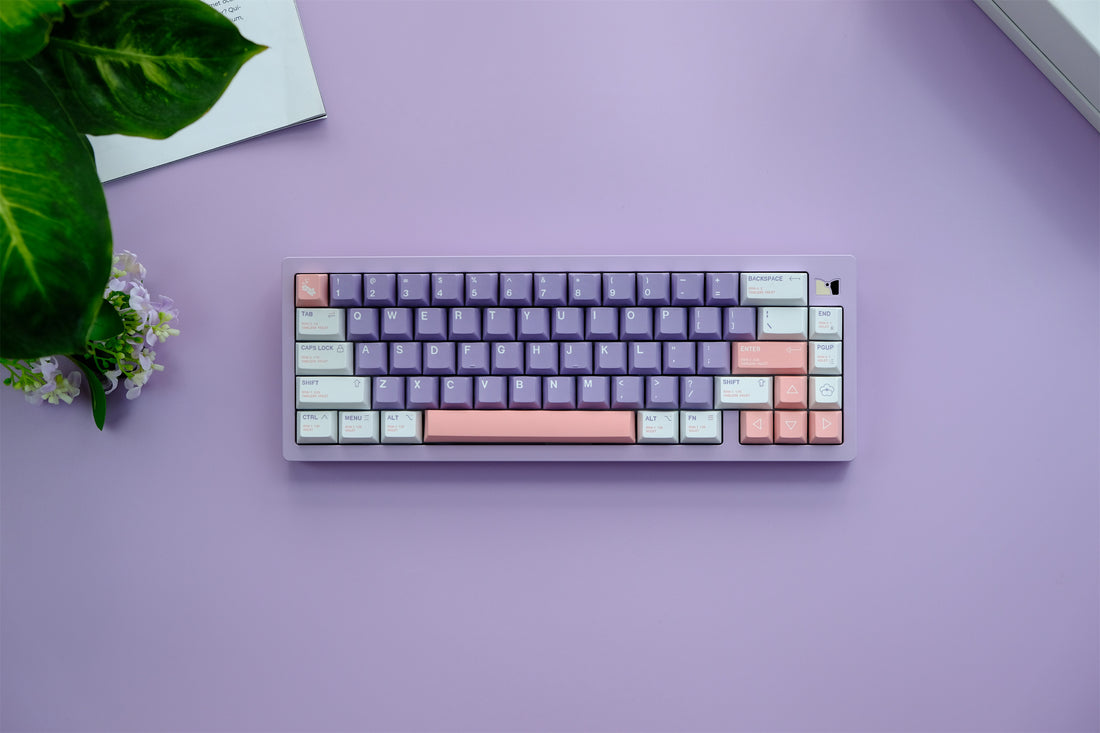 Lilac Garden Keycaps - Diykeycap