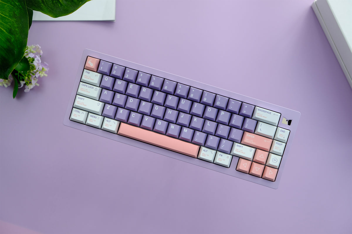 Lilac Garden Keycaps - Diykeycap