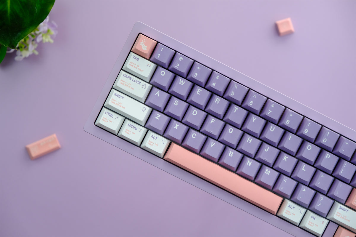 Lilac Garden Keycaps - Diykeycap