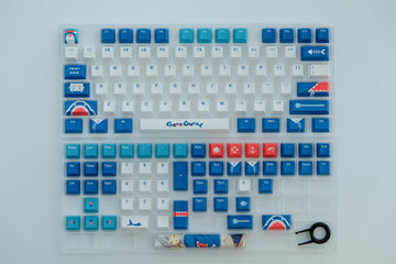 Gawr Gura Hololive Shark Keycaps - Diykeycap