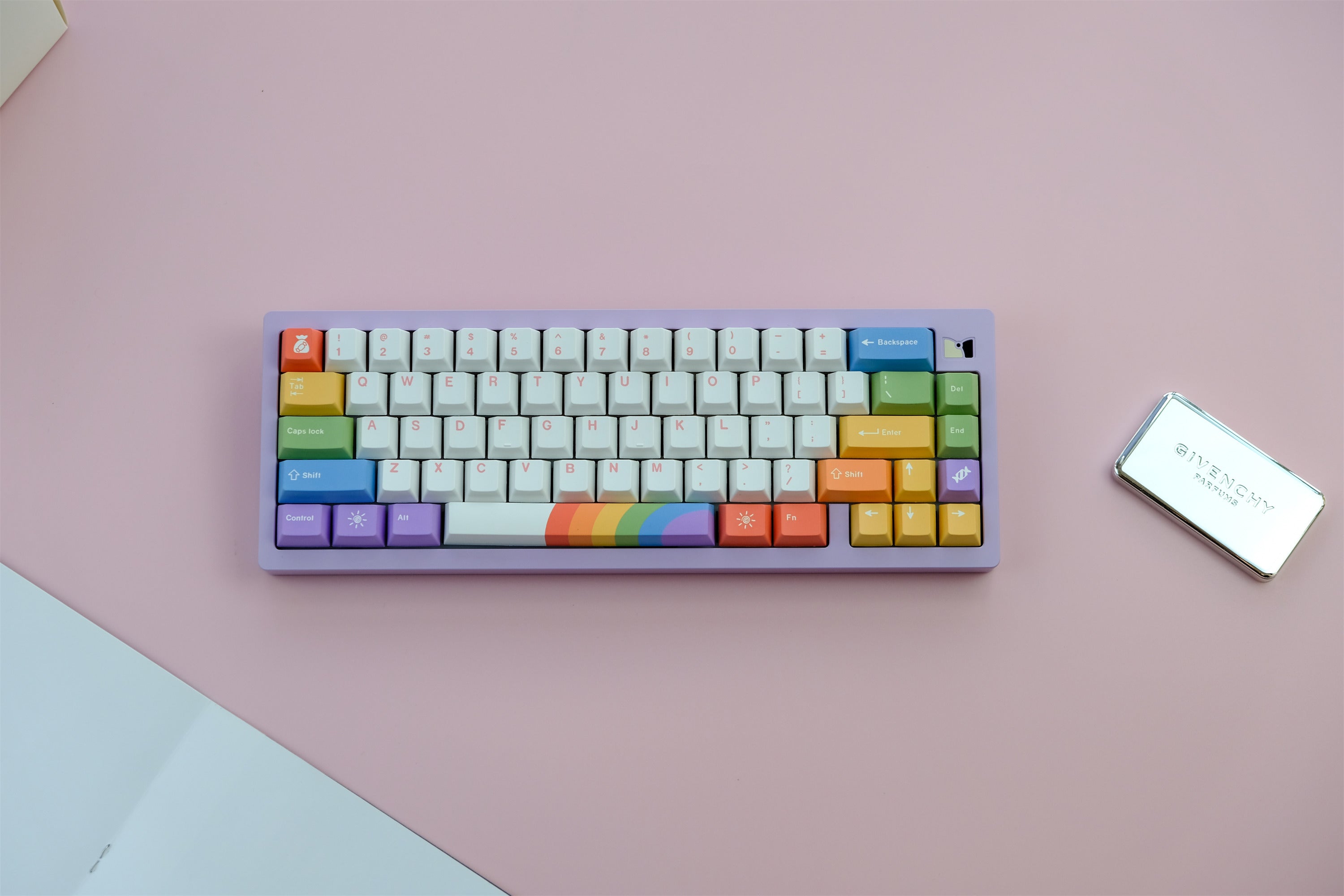 Retro Rainbow Keycaps