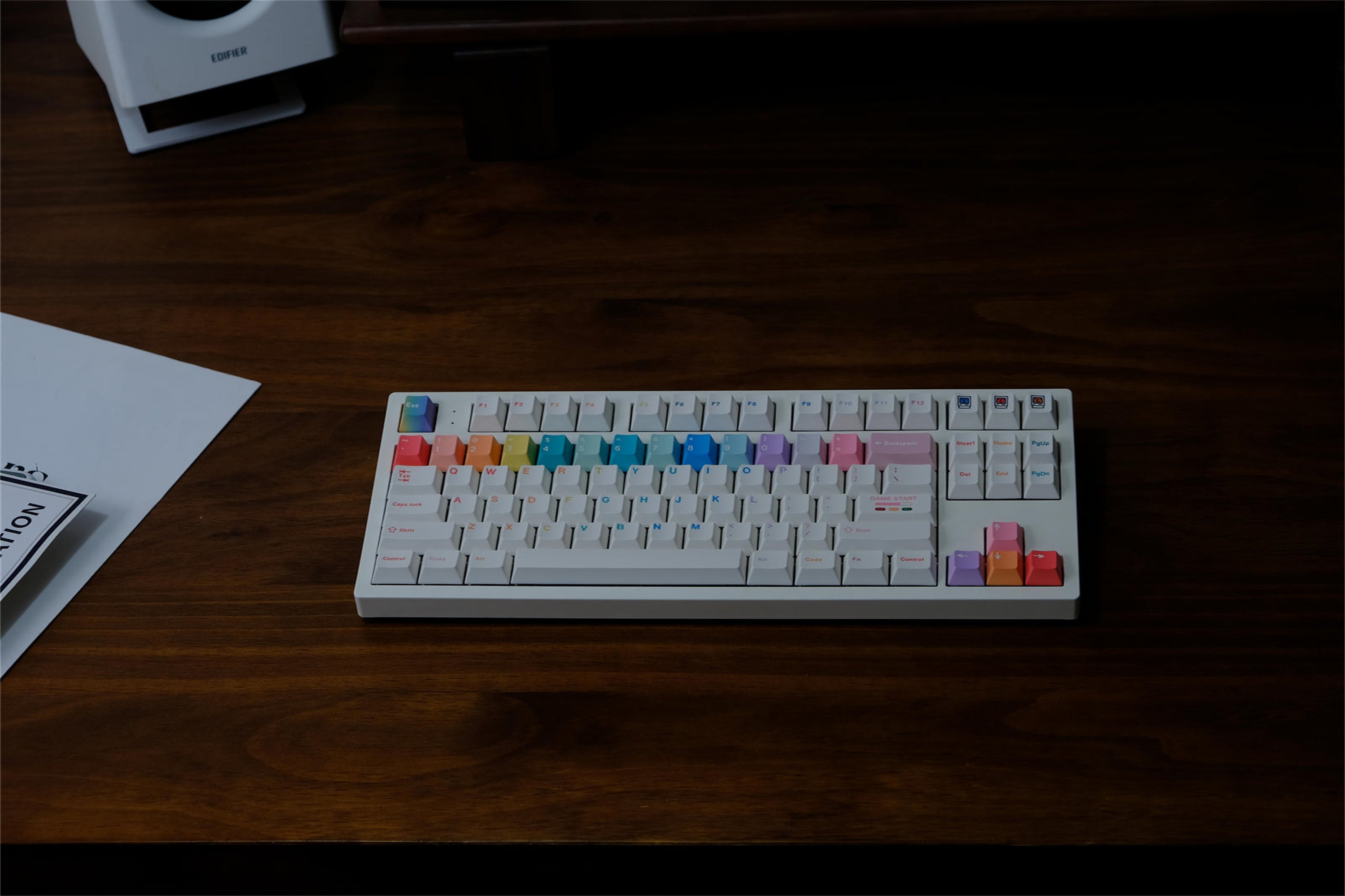 Rainbow Macaron Keycaps - Diykeycap