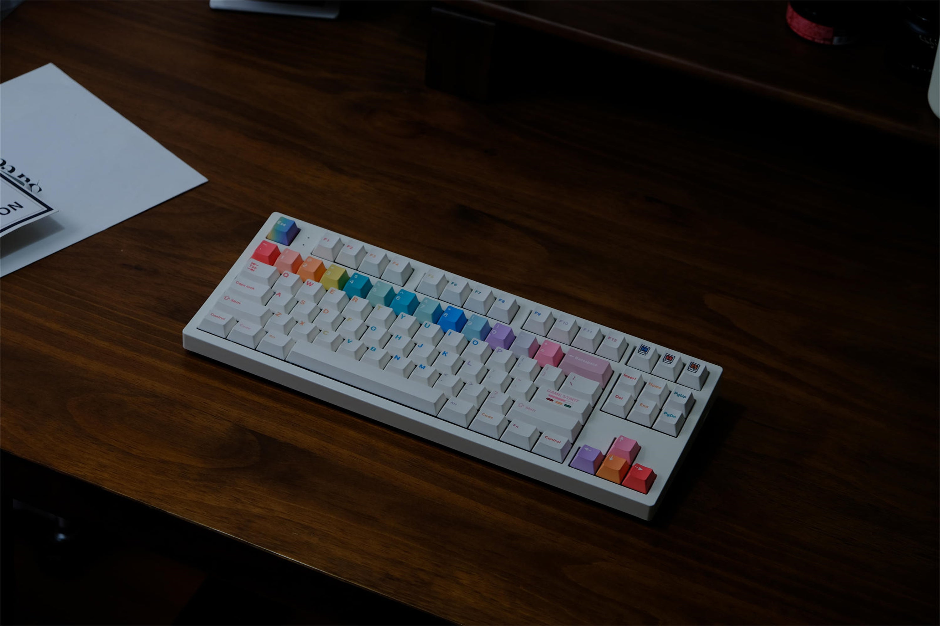 Rainbow Macaron Keycaps - Diykeycap