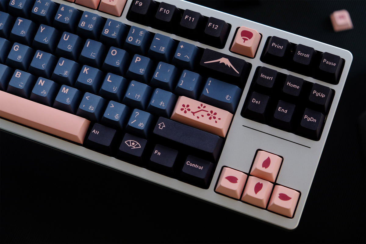 Midnight Sakura Keycaps - Diykeycap