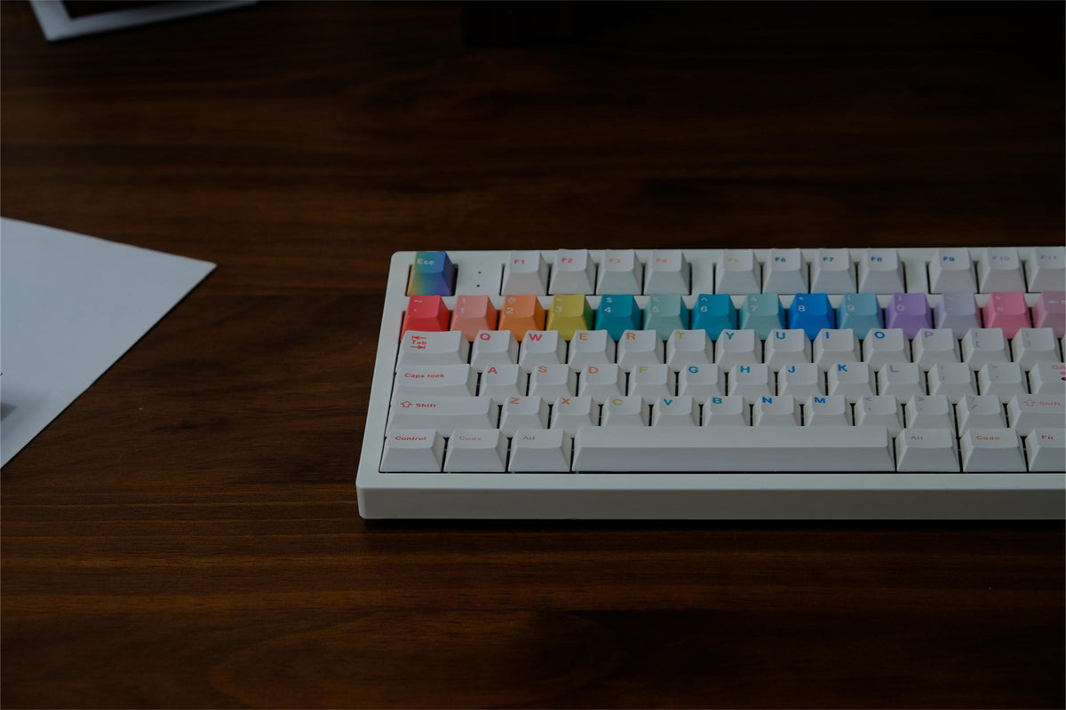 Rainbow Macaron Keycaps - Diykeycap