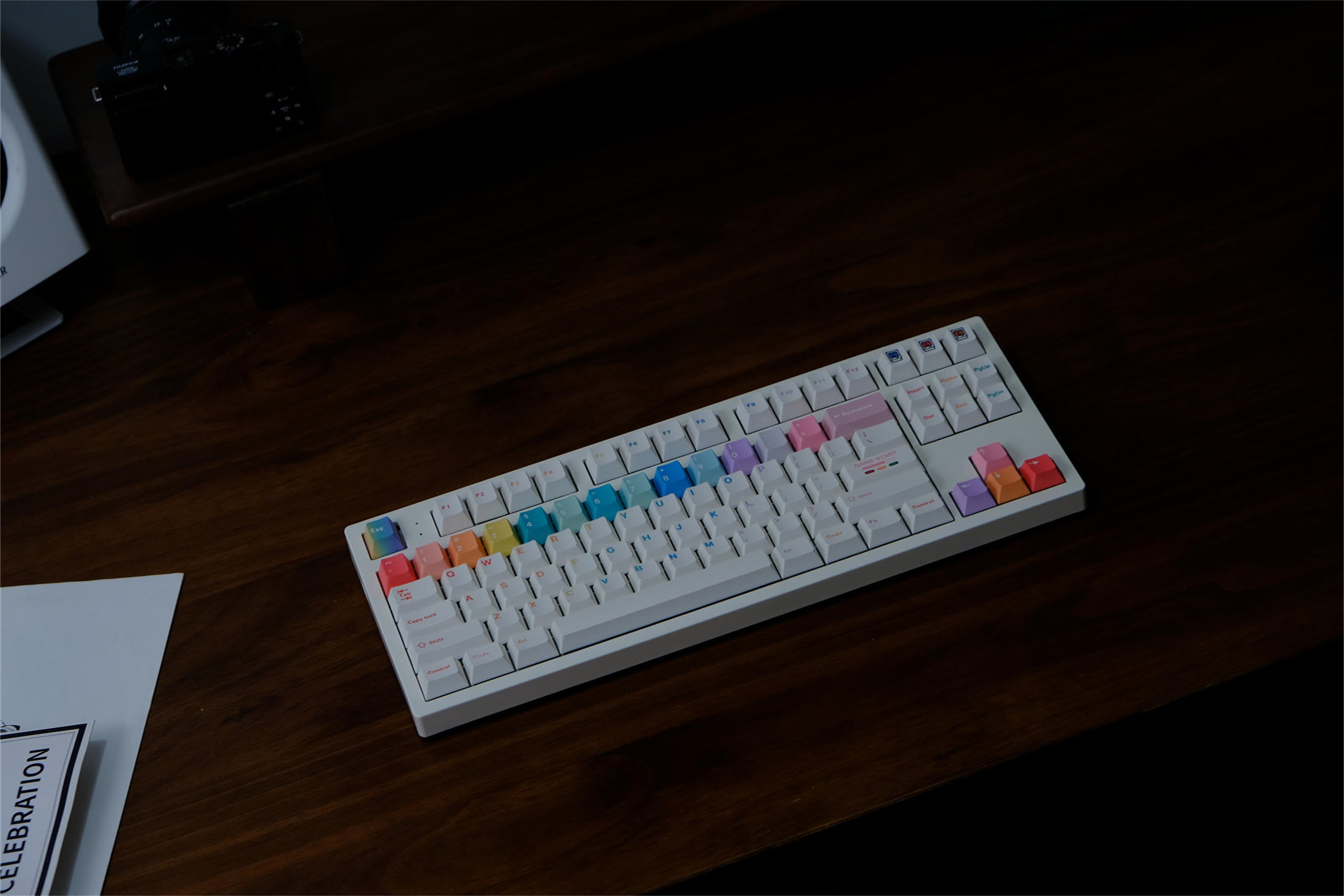 Rainbow Macaron Keycaps - Diykeycap