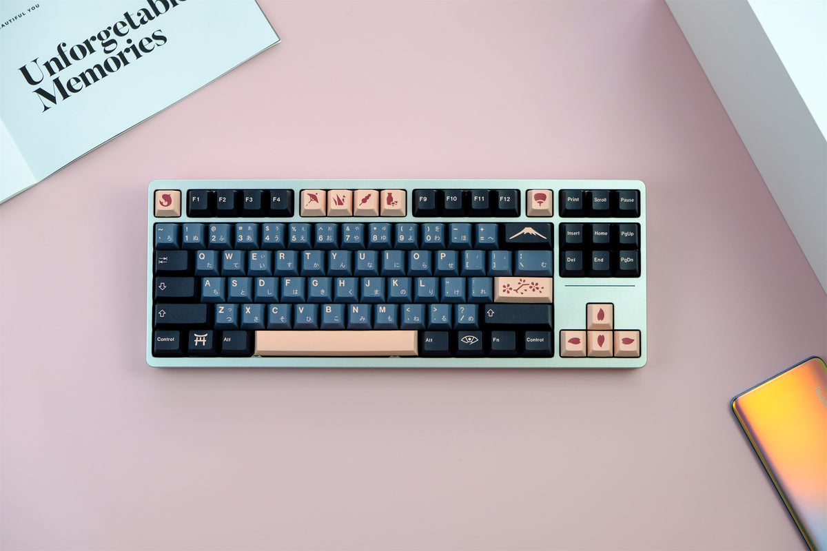 Midnight Sakura Keycaps - Diykeycap