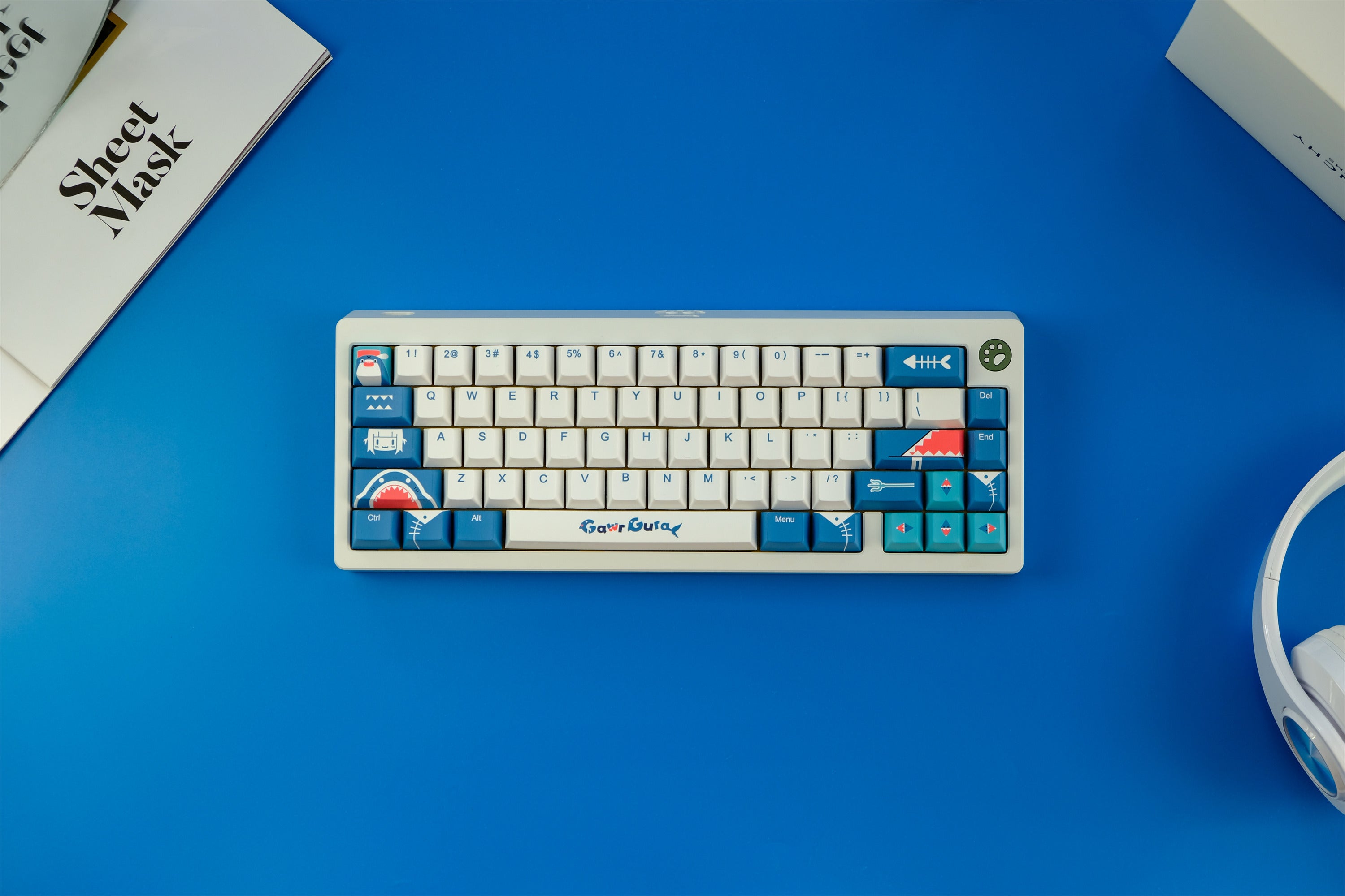 Gawr Gura Hololive Shark Keycaps