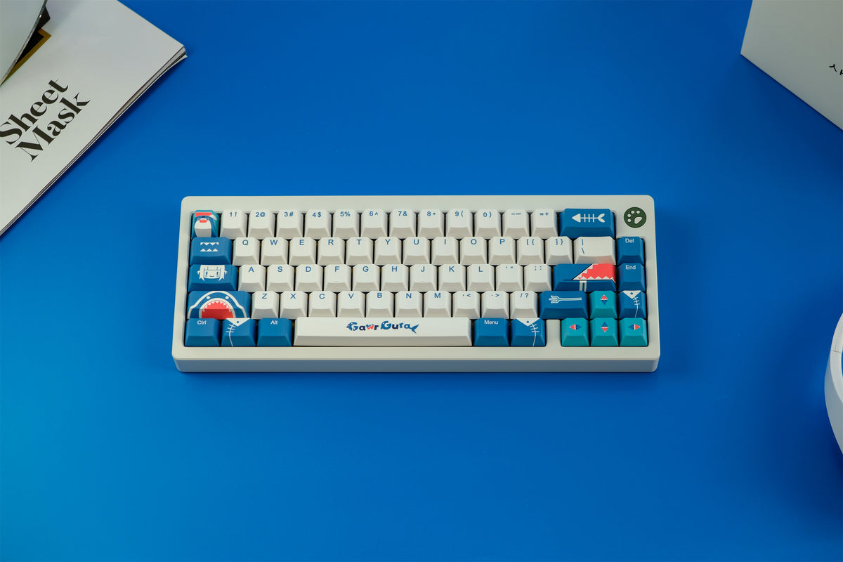 Gawr Gura Hololive Shark Keycaps - Diykeycap