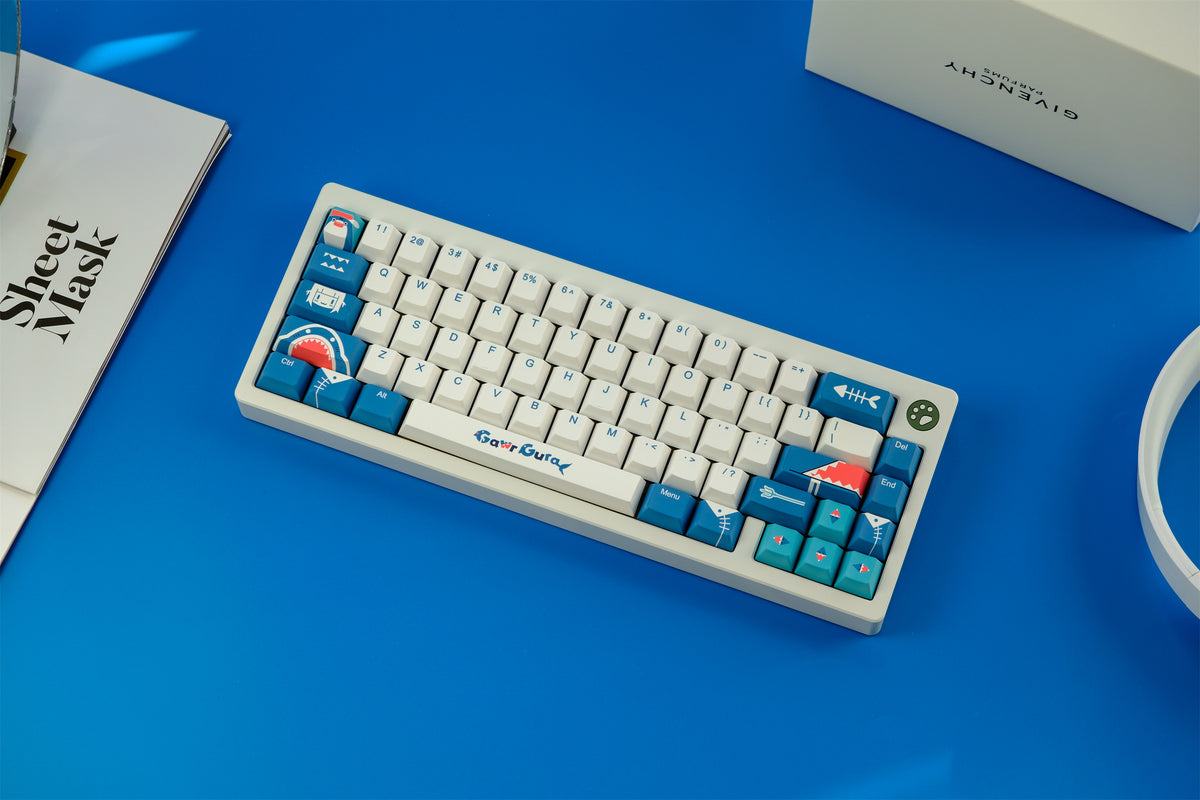 Gawr Gura Hololive Shark Keycaps - Diykeycap