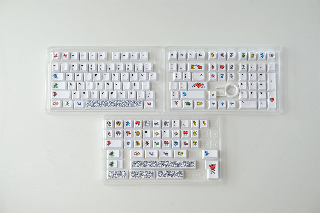 Keith Haring Graffiti Art Keycaps - Diykeycap