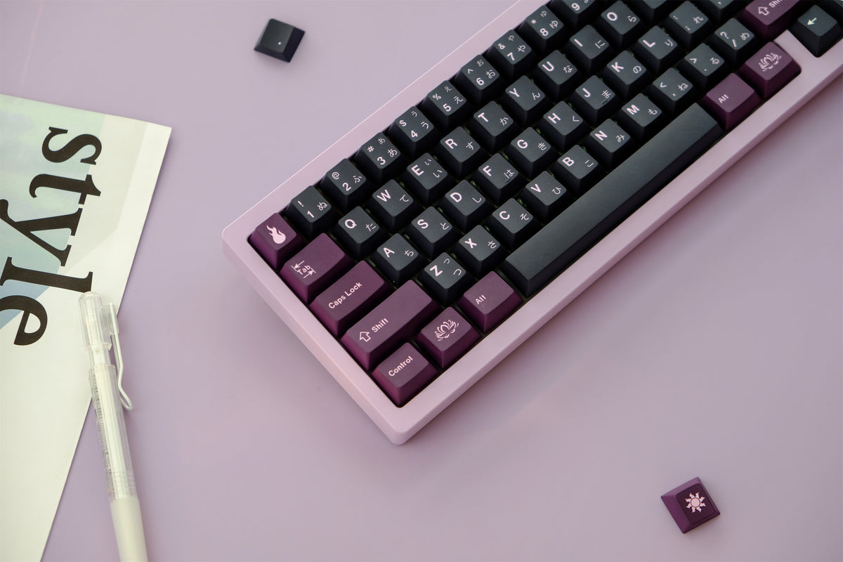 Black Lotus PBT Keycaps - Diykeycap